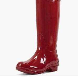 Women's Hunter Red Rain Boots